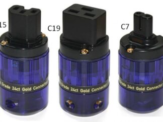 Isotek nätkontakter 24 karat guld Shuko / C7 / C15 / C19.
