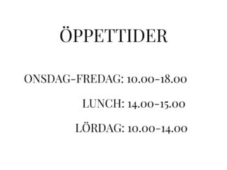 ÖPPETTIDER HI-FI Skåne AB